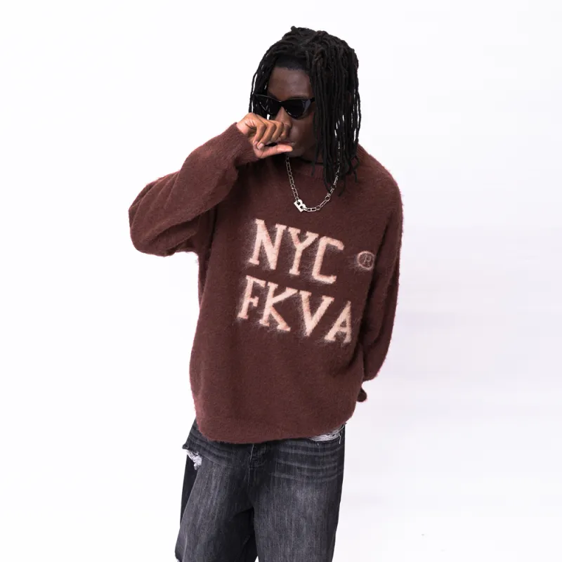 F.K.V.A Loose Fit Sweater Spring Autumn And Winter Unisex-2