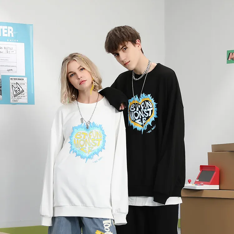 Bt Crew Neck Loose Fit Sweatshirt Unisex-7