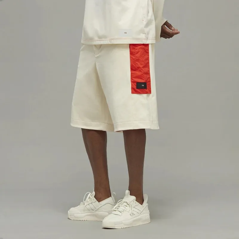 Y 3 Casual Shorts Men White-2