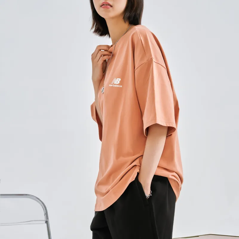 New Balance T Shirt Unisex Orange Red-3