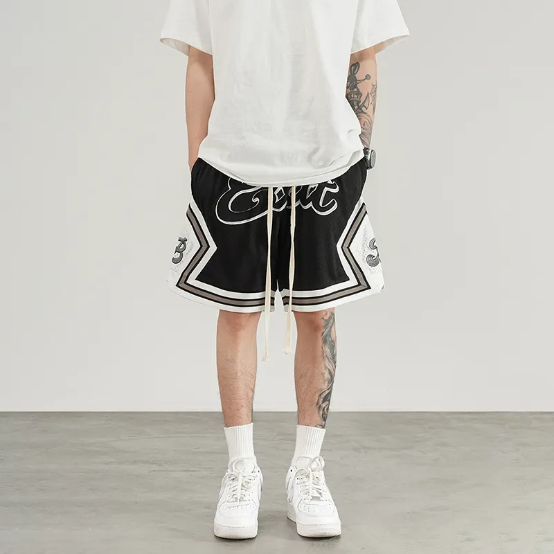 BLACK OF EXIT Basketball Shorts Unisex-1