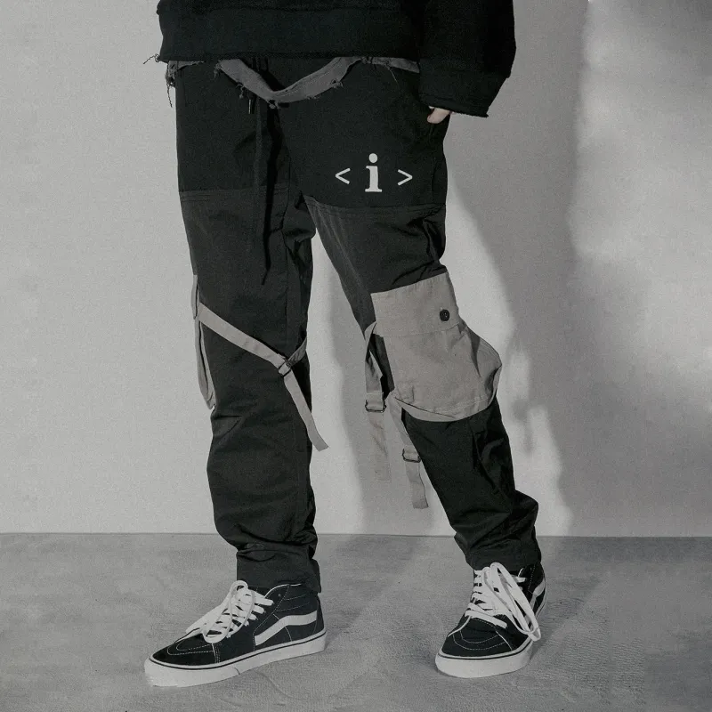 STNW Casual Pants Unisex Black-3