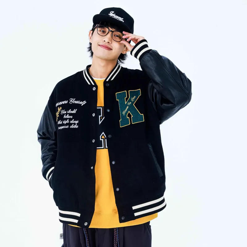 KXLFCHN Baseball Jacket Spring And Autumn Unisex-2