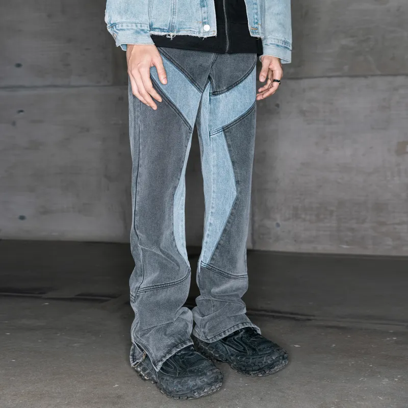 XINYINSU Jeans Unisex Gray-7