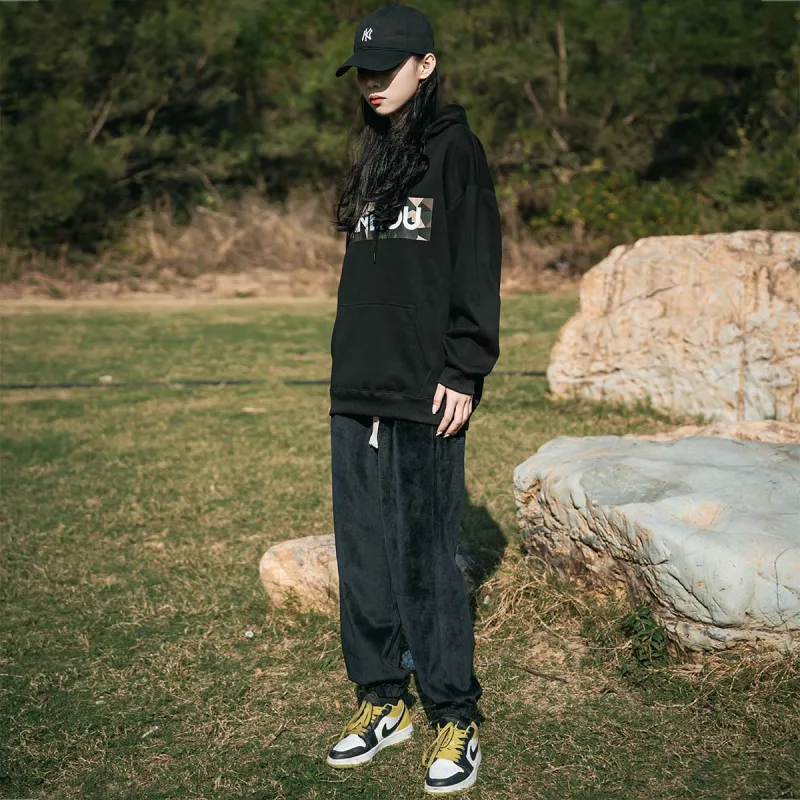 FANBIOU Hooded Loose Fit Sweatshirt Winter Unisex-4
