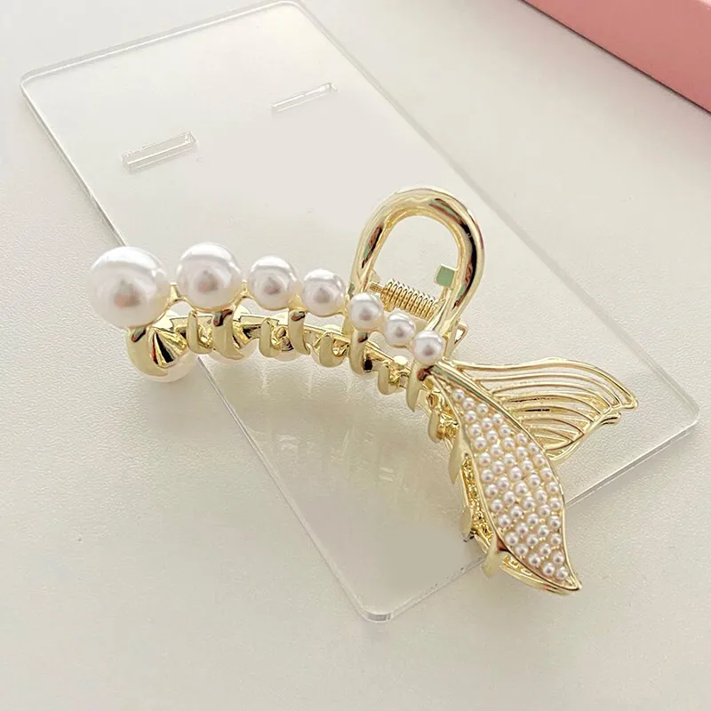 SENDME Hair Clips Women's Tubas Mermaid Hair Clip-6