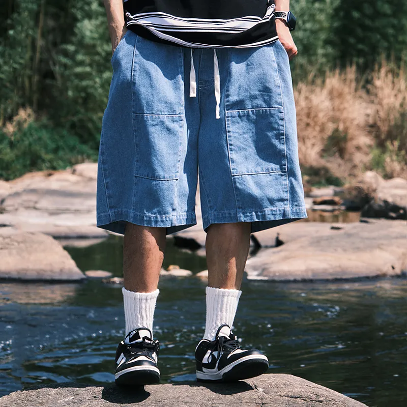 AMBER LIGHT Denim Shorts Unisex-9