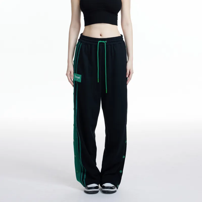 LIUREGALI Casual Pants Unisex Black-2