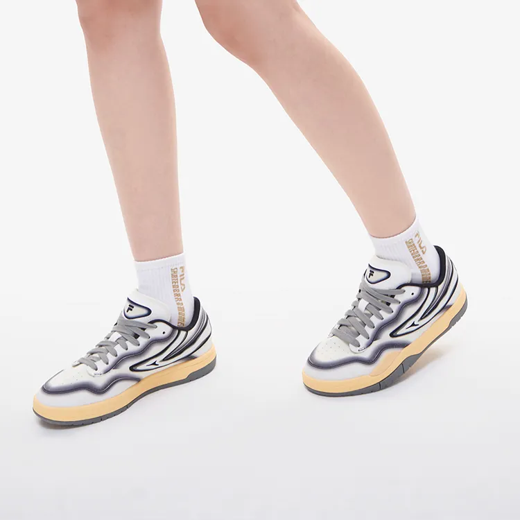 FILA FUSION T88 SKB Skateboard Shoes Women's Low Top Antique White/Bright White-5