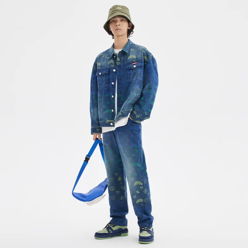 SPRAYGROUND Denim Jackets Unisex Denim Blue-5