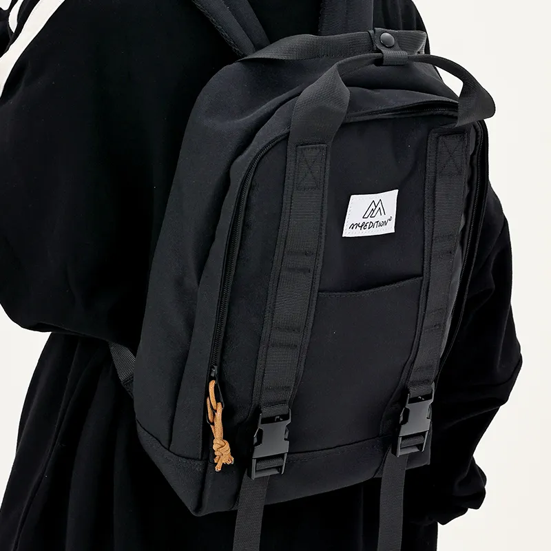 MYEDITION Durable Oxford Multi Purpose Backpack Student Backpack Small Size Unisex Multicolor-16