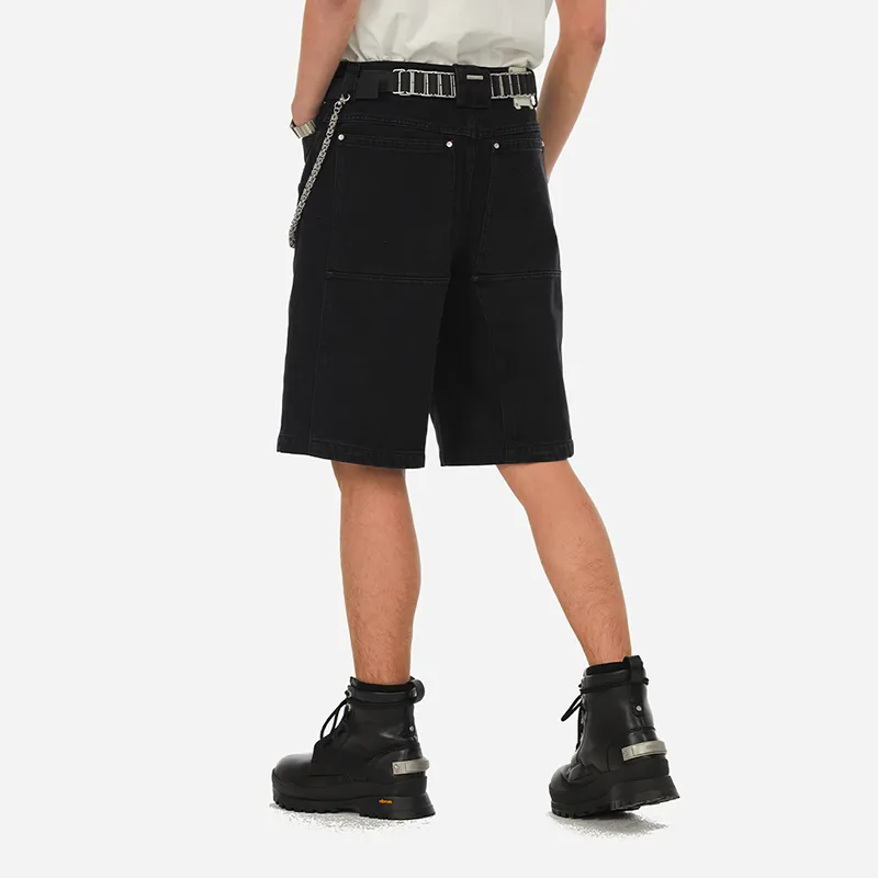 C2H4 R007 'Genesis' Denim Shorts Men Black-2