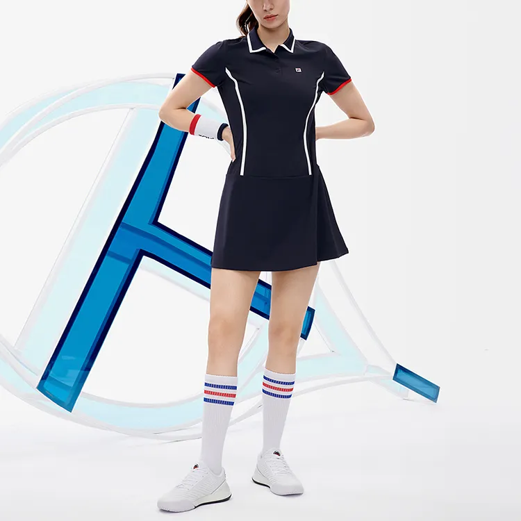 FILA Athletics Short Sleeved Dresses Women's Royal Blue-4