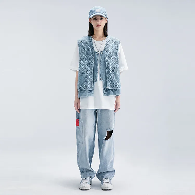 LAMLICKA Vests Unisex Blue-2
