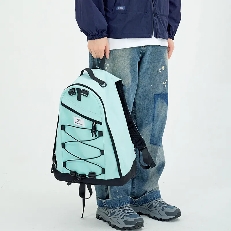 MYEDITION Backpack Oxford Mint Green Unisex-5