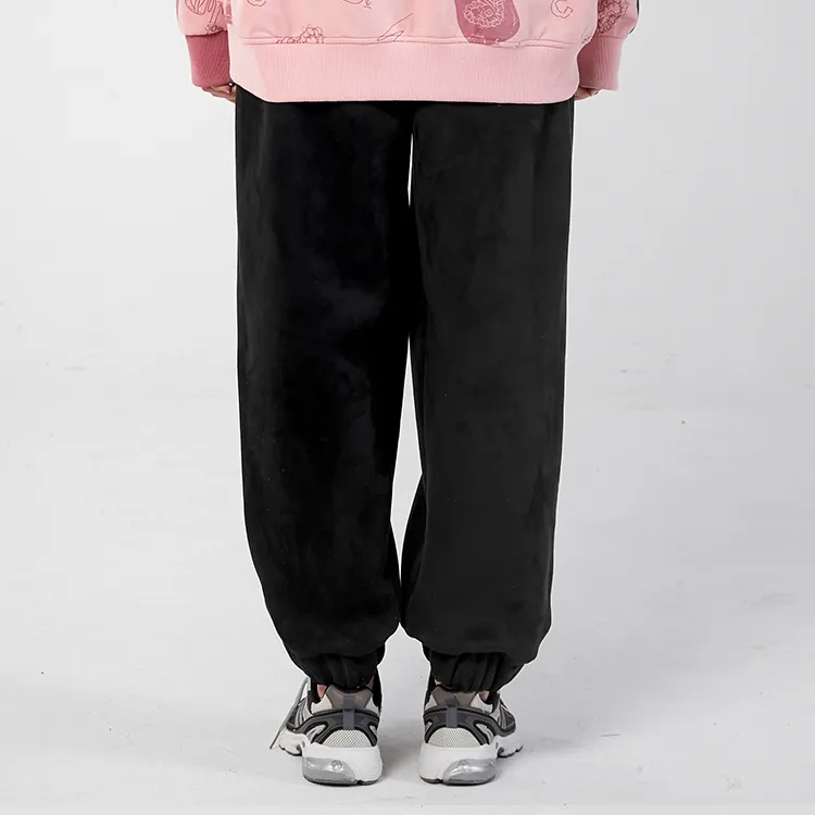 LAMLICKA Casual Pants Unisex Black-3