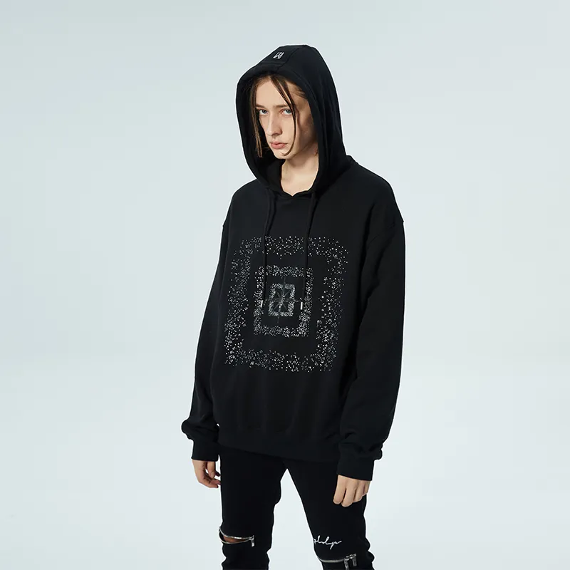 YLDP Sweatshirts Unisex Black-2