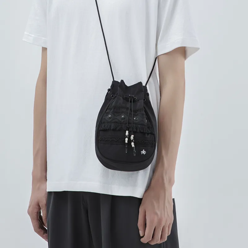 The MAD HATcher Polyamide Drawstring Bag Shoulder Bag Crossbody Bag Unisex Multicolor-3