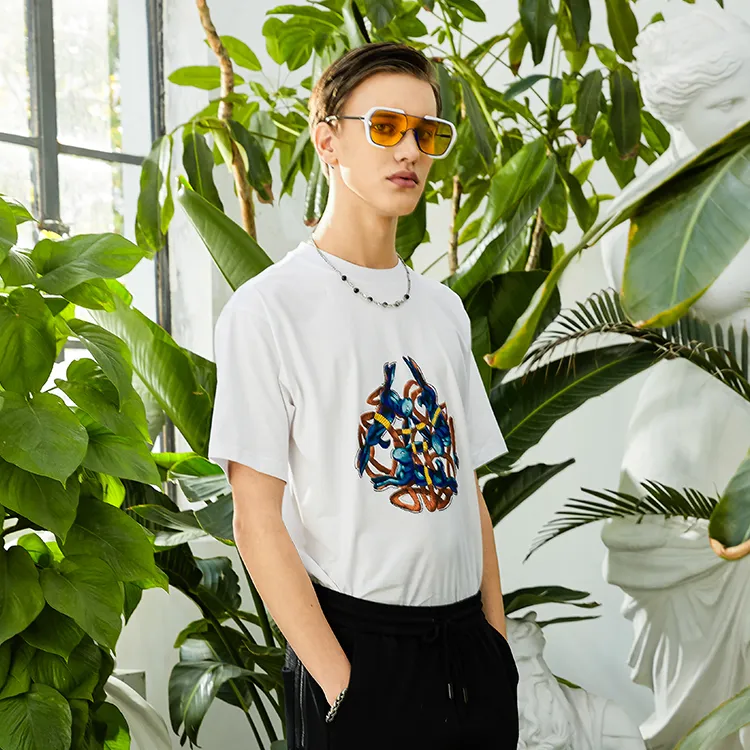 DAVID NAMAN T Shirts Men White-3