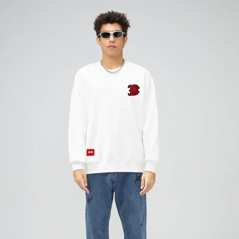 BRNR Crew Neck Loose Fit Sweatshirt Spring Fall Unisex-2