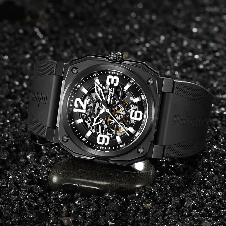 INFANTRY Eagle Thunder Avant Garde Collection Mechanical Movement Watch Men's Watches Cut Out Dial-1