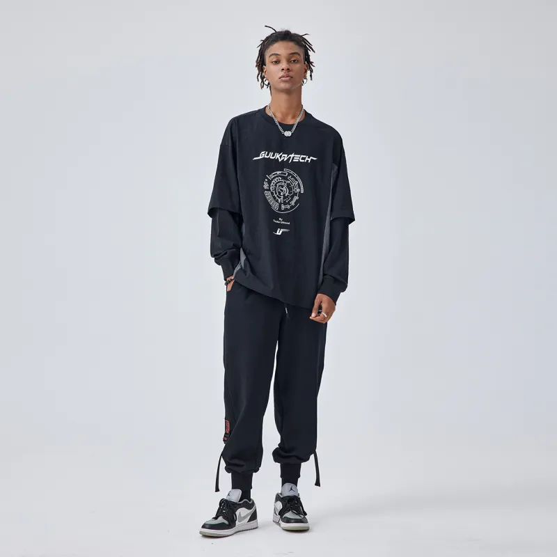 Guuka Knitted Sweatpants Men Gray-2