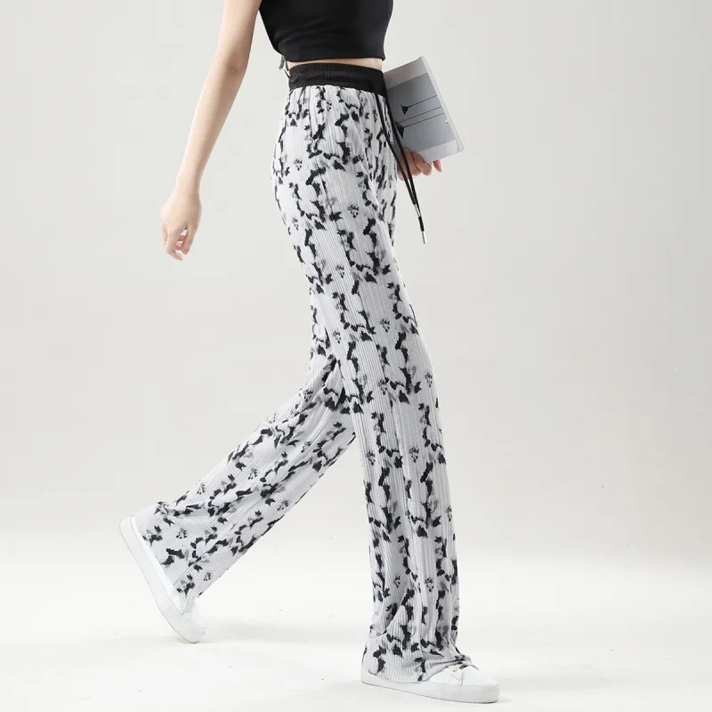 HIPPIEMISS Casual Pants Women's Light Gray-4