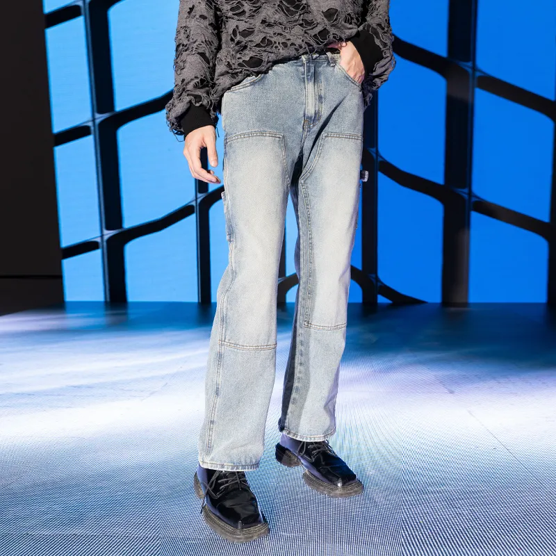 XINYINSU Jeans Unisex Blue-3