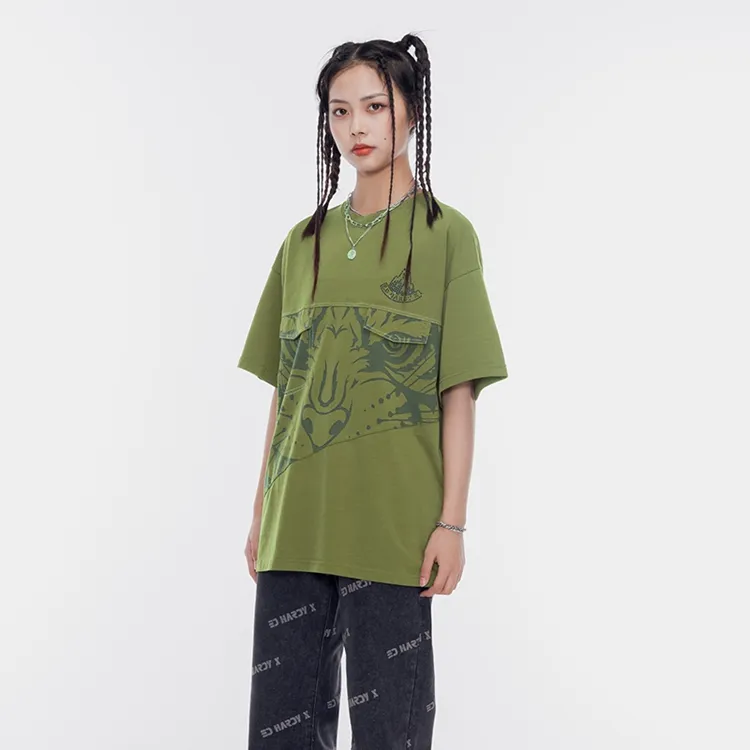 ED HARDY X T Shirts Unisex Green-5