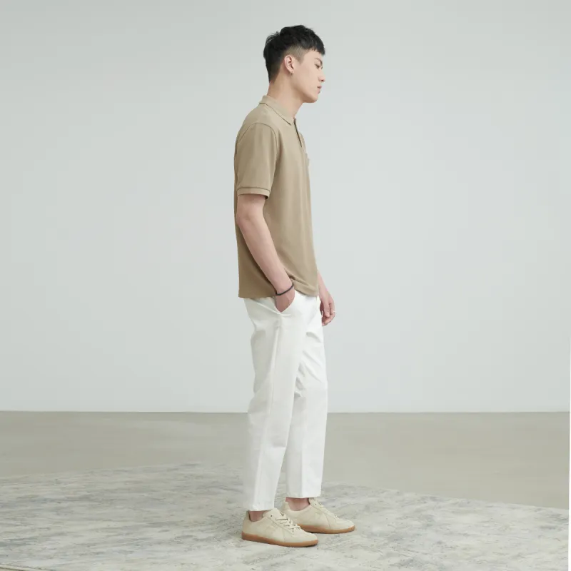 A.B.X Loose Fit Short Sleeved Polo Shirt Men's-12