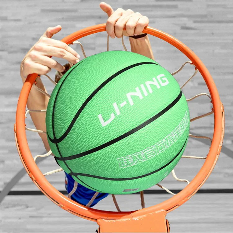 LiNing CBA Collection PU Basketball Green Size 7 Training Unisex-5