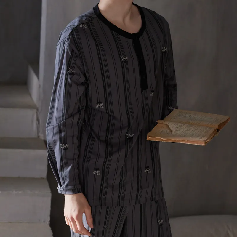 Same Language Men Pajama Sets-1