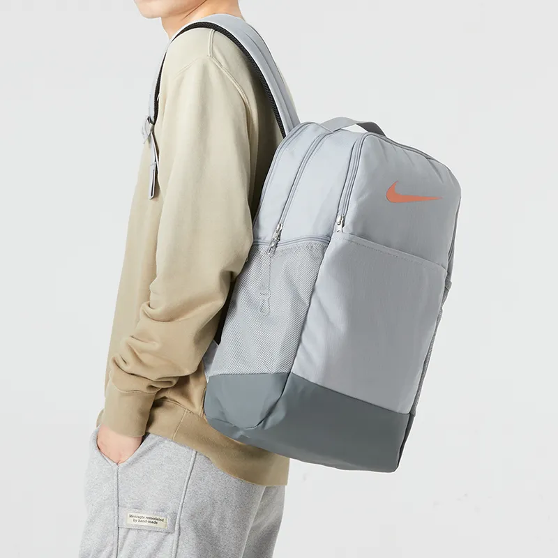 Nike Fabric Backpack Basketball Bags Backpacks Regular Unisex Gray-3