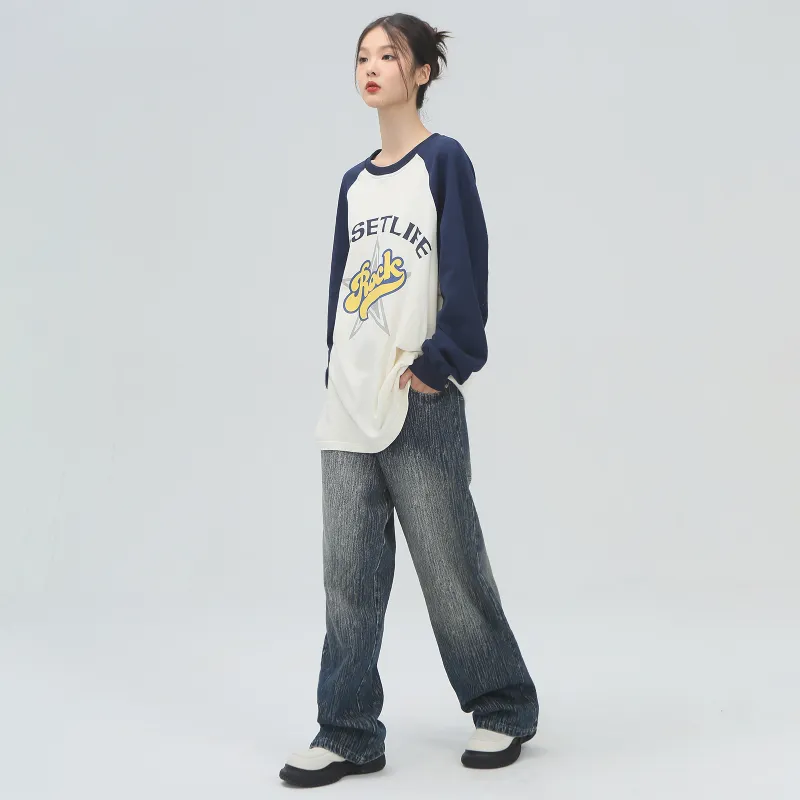 PASET Straight Long Sleeved T Shirt Unisex-5