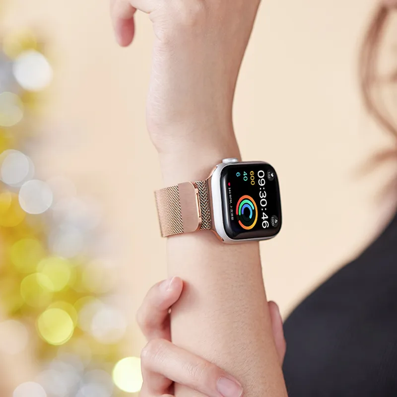 ZHISHENG Apple Compatibility Watch Band 38/40/41/42/44/45/49 All Stainless Steel Material-33