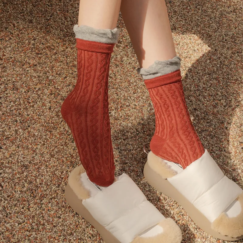 TOOCI Unisex Mid Calf Socks-5
