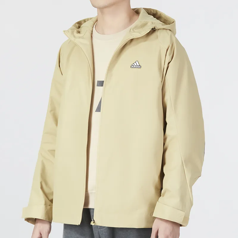 Adidas Hooded Jacket Men's Khaki-4