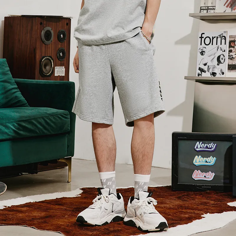 Nerdy Sports Shorts Unisex Gray-3