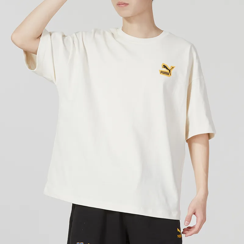 PUMA Set in Sleeve T Shirt Men's Ivory-2
