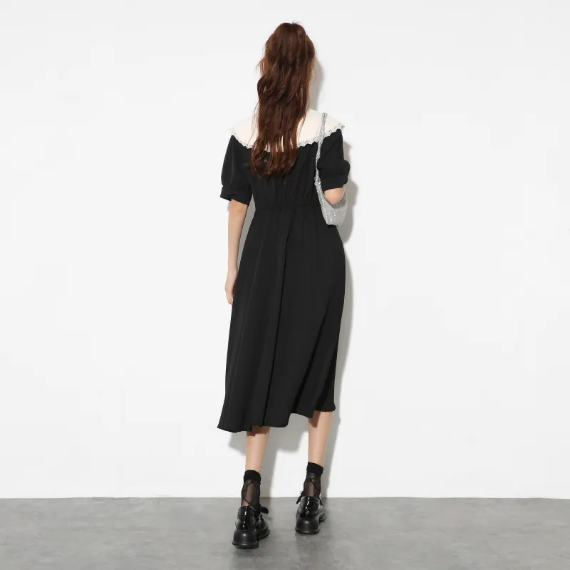 EIDOLON GRAIN Short Sleeved Dress Women's Black-2