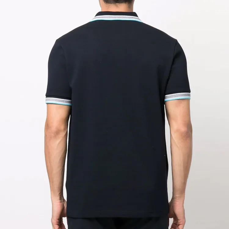 HUGO BOSS Polo Shirts Men Navy Blue-5