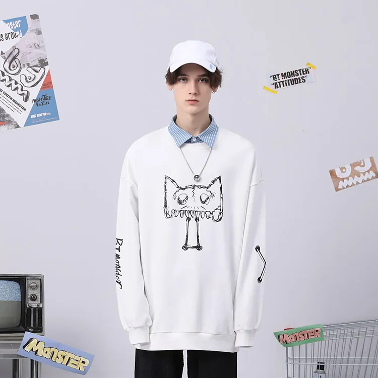BIRDTALK Sweatshirts Unisex White-2