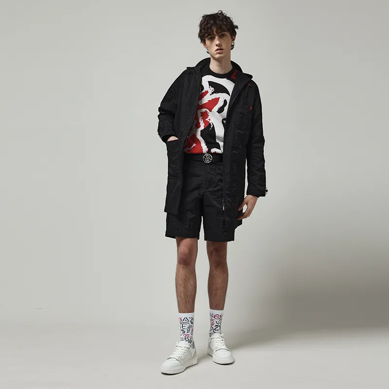 RARE Trench Coats Men Black-3