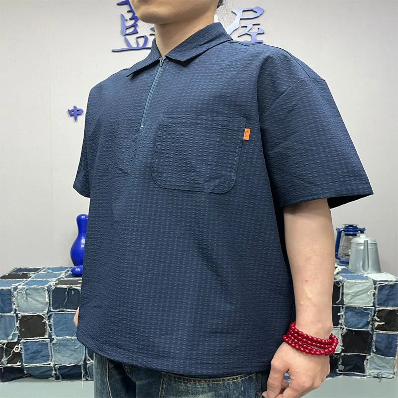 TEKABLU Polo Shirt Men's Mountaineering Blue-4
