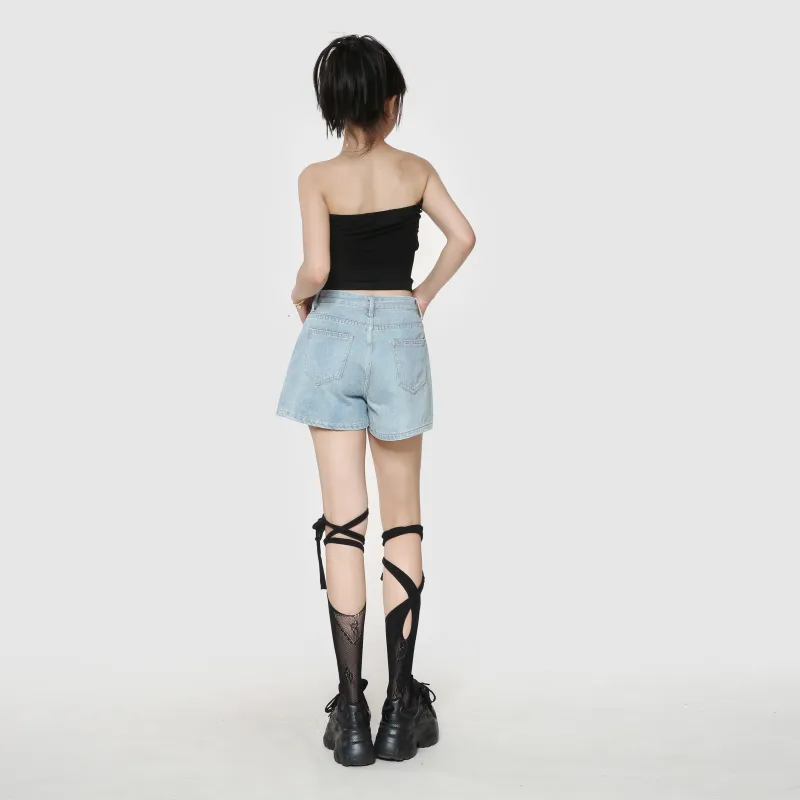 Adeworn Denim Shorts Women's-2