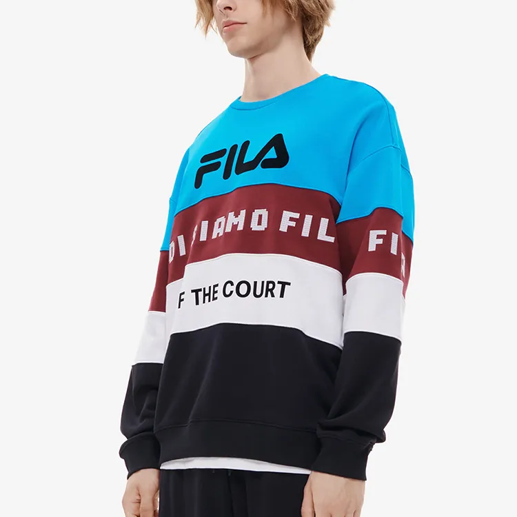 FILA FUSION Sweatshirts Men Pure Blue-4