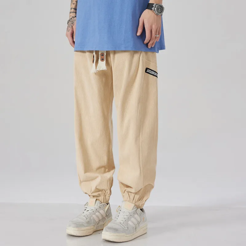 JASONWOOD Autumn And Winter Season Knitted Sports Pants Trendy Thickened Casual Pants Unisex-30