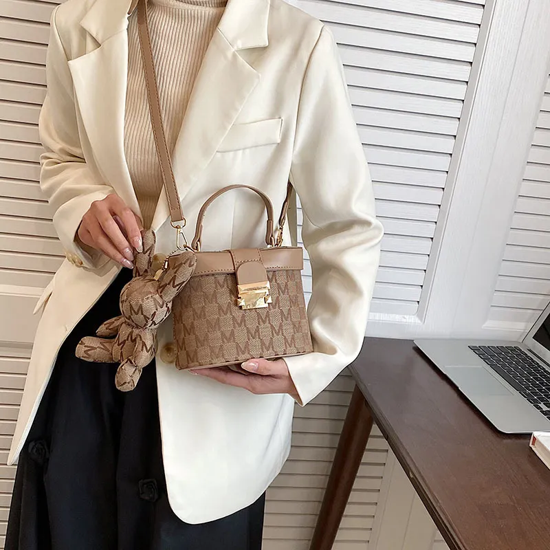 JANE KLAIN PU Leather Bucket Bags Handbags Shoulder Bag Crossbody Bag Medium Size Women's Blue/Khaki-3