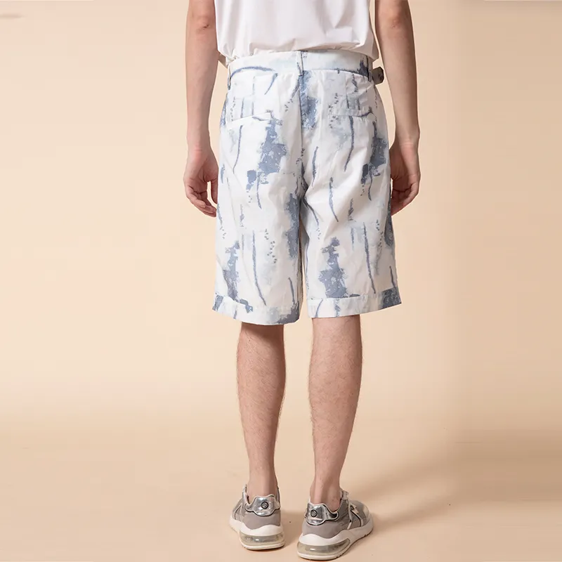 RARE Casual Shorts Men Blue-2
