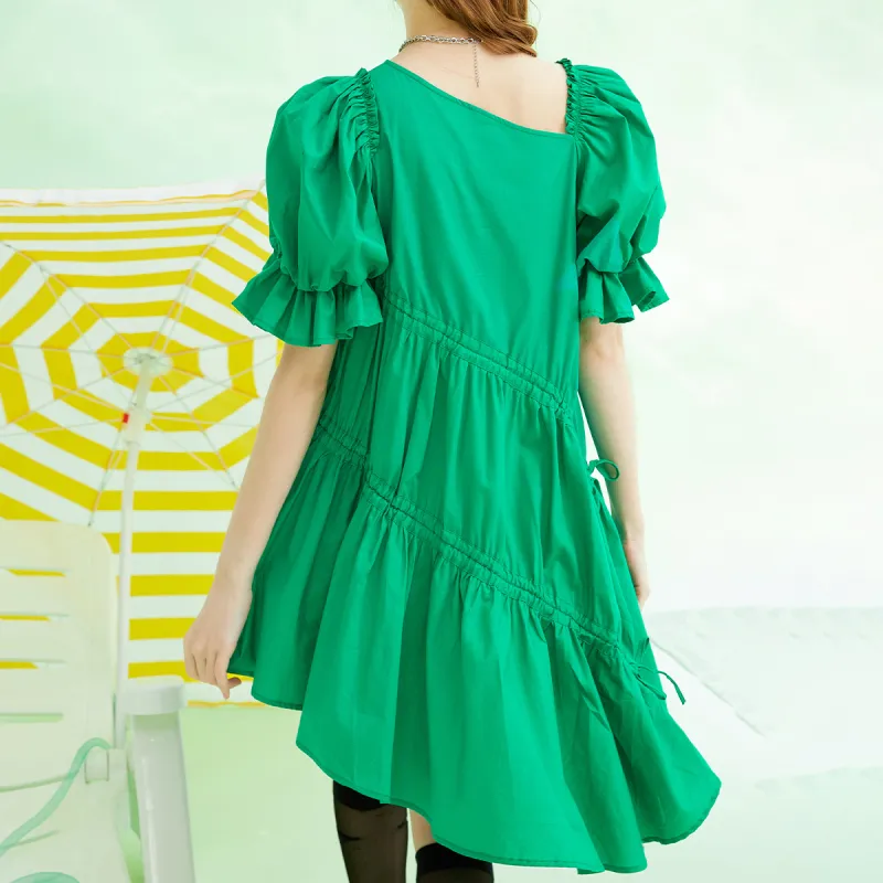 EPTISON WOMAN SS22 Pleated Skirt Dress-4